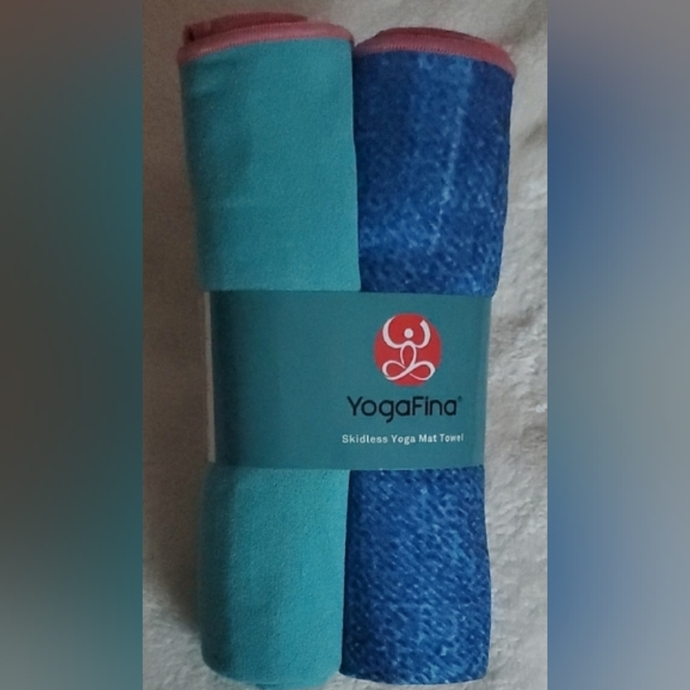 Yogafina Non-slip 2 Pack Yoga Mat Towels - Picture 2 of 10